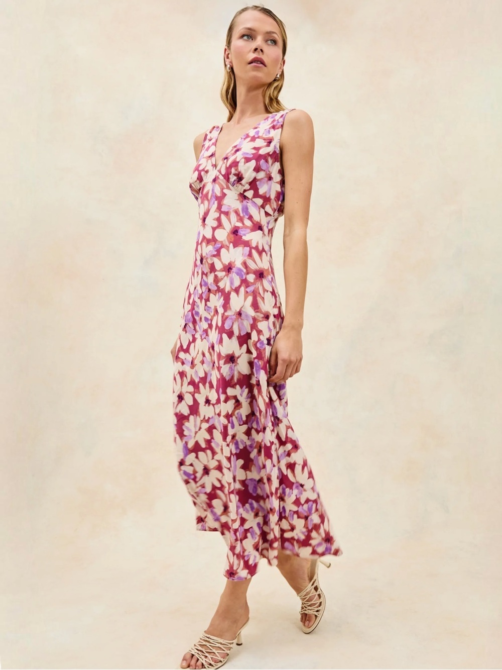 NWT Rails Audrina Midi Dress | Amaranth Floral | Size XS